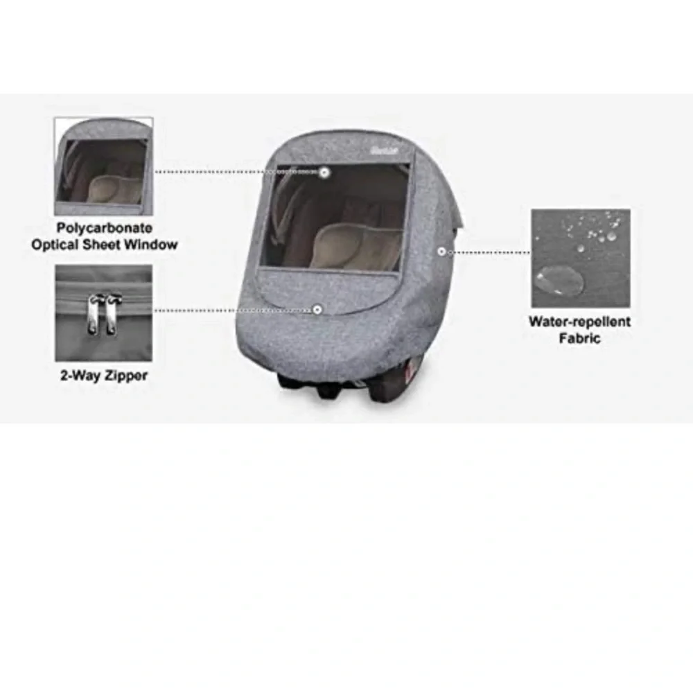 Infant Carrier Weather Shield - grey